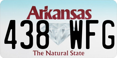 AR license plate 438WFG