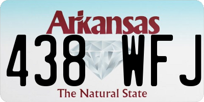 AR license plate 438WFJ