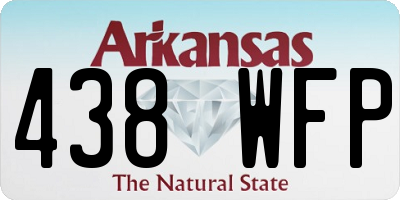 AR license plate 438WFP