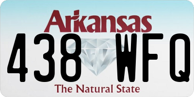 AR license plate 438WFQ