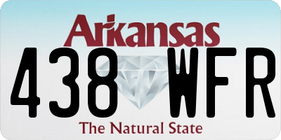 AR license plate 438WFR