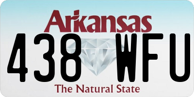 AR license plate 438WFU