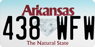 AR license plate 438WFW