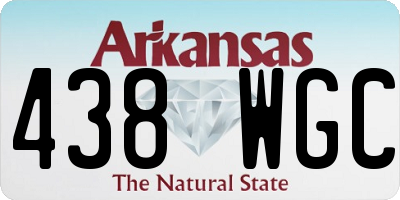 AR license plate 438WGC