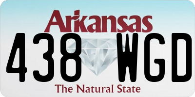 AR license plate 438WGD