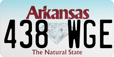 AR license plate 438WGE