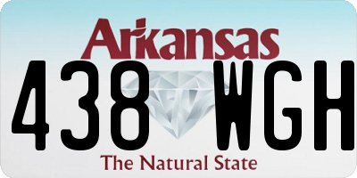 AR license plate 438WGH