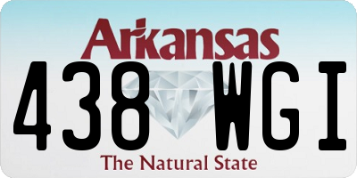 AR license plate 438WGI