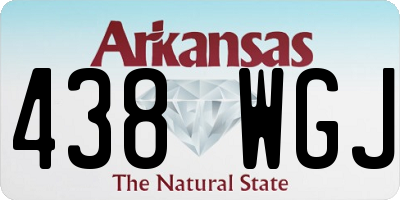 AR license plate 438WGJ
