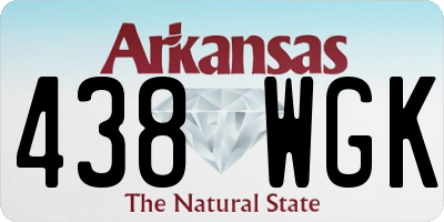 AR license plate 438WGK