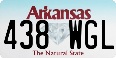 AR license plate 438WGL