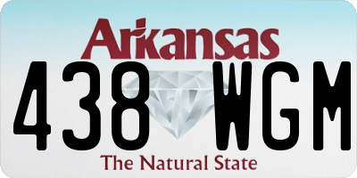 AR license plate 438WGM