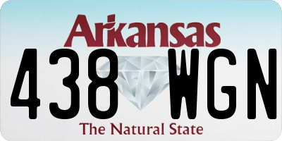 AR license plate 438WGN