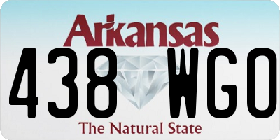 AR license plate 438WGO