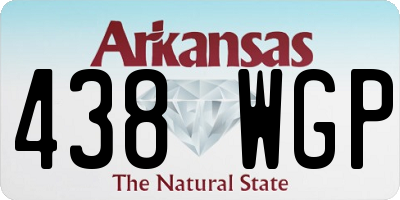 AR license plate 438WGP