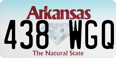 AR license plate 438WGQ