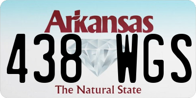 AR license plate 438WGS