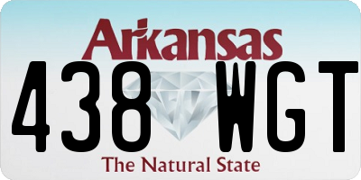 AR license plate 438WGT