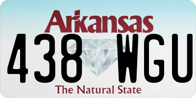 AR license plate 438WGU