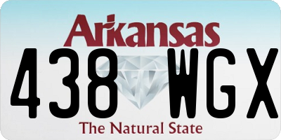 AR license plate 438WGX