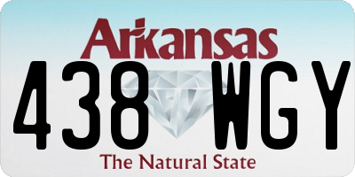 AR license plate 438WGY