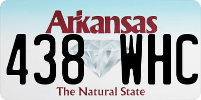 AR license plate 438WHC