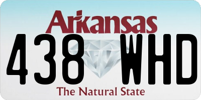 AR license plate 438WHD