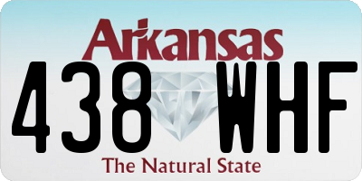 AR license plate 438WHF