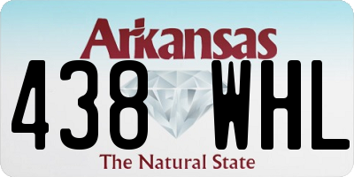AR license plate 438WHL