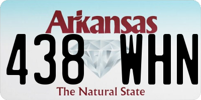 AR license plate 438WHN