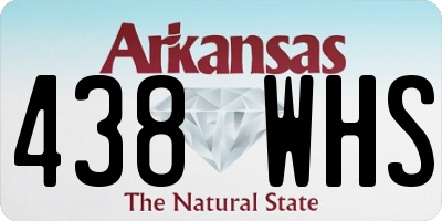 AR license plate 438WHS