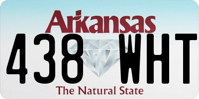 AR license plate 438WHT