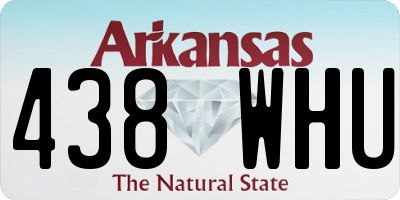 AR license plate 438WHU