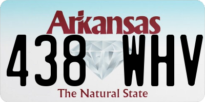 AR license plate 438WHV