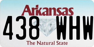 AR license plate 438WHW