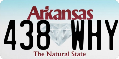 AR license plate 438WHY