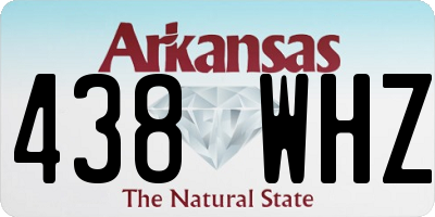 AR license plate 438WHZ