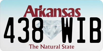 AR license plate 438WIB