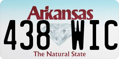 AR license plate 438WIC