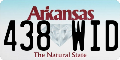 AR license plate 438WID