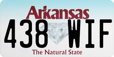 AR license plate 438WIF