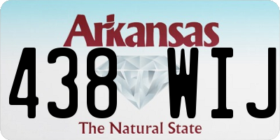 AR license plate 438WIJ