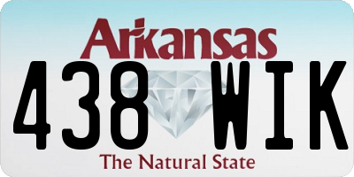 AR license plate 438WIK