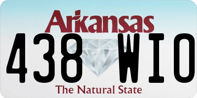 AR license plate 438WIO
