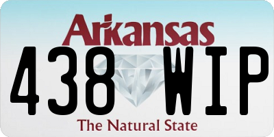 AR license plate 438WIP