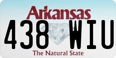 AR license plate 438WIU