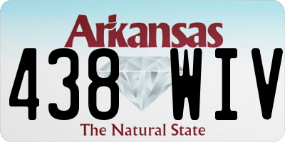 AR license plate 438WIV