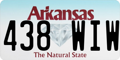 AR license plate 438WIW