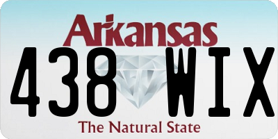 AR license plate 438WIX