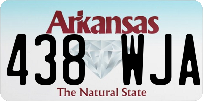 AR license plate 438WJA